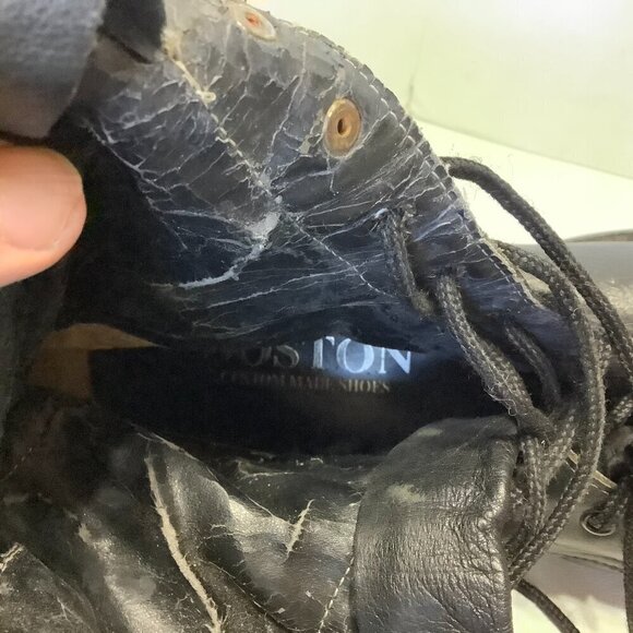 Women Vintage Boston Custom Made Shoes Knee High Lace Up Boots NO SIZE See Descr - Picture 10 of 14